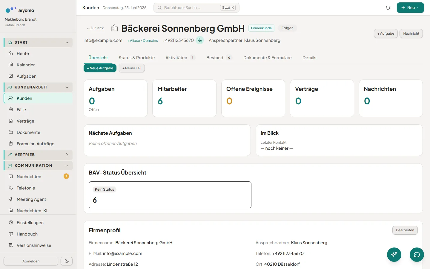 aiyomo – bAV & Arbeitgeberportal