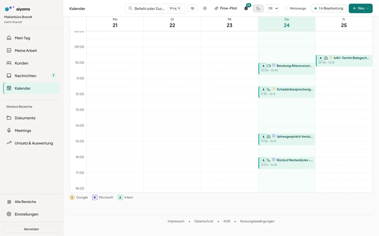 aiyomo – Integrationen