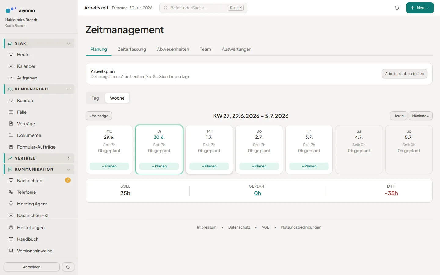 aiyomo – Zeiterfassung & Workforce